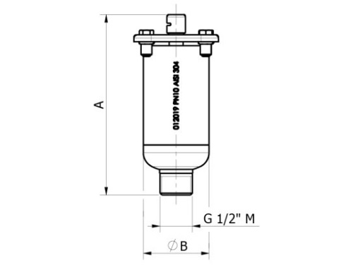 AIR VENT SKORA 1/2" M304 