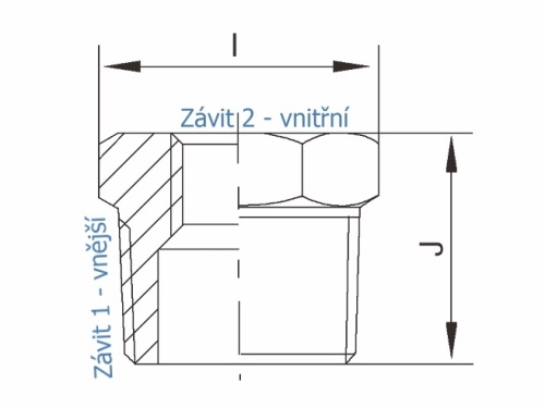 Redukce - typ 325 - 1.4401: 3/4" x 3/8"