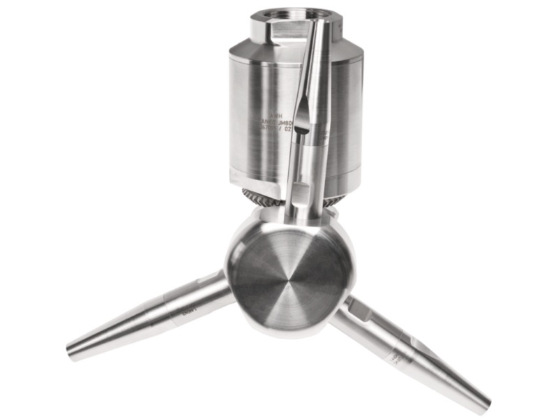 TANKO JM800 G13, 360° orbital, tryska 3x ø8mm, 1.4404: 6/4" BSP
