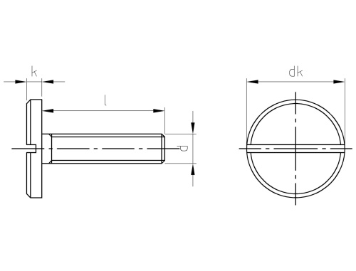 DIN 921  AISI 303  M 5X12