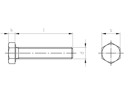ISO 4017 A4 M 8X16
