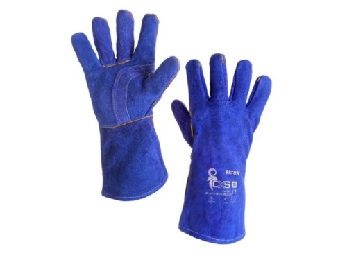 Rukavice CXS PATON RED, svářecí, modré, vel. 11 b1/12/60
