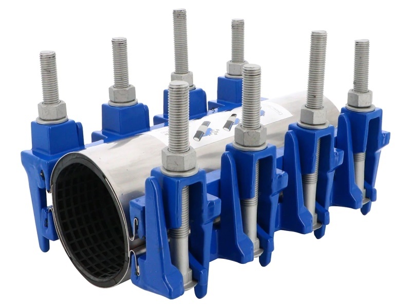 Opravná potrubní svorka, typ D, 2x4 šrouby, EPDM: L300mm 88/110