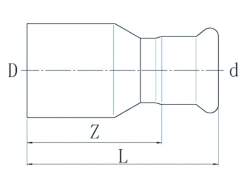 Nerezová redukce PREX 108x88,9 316L