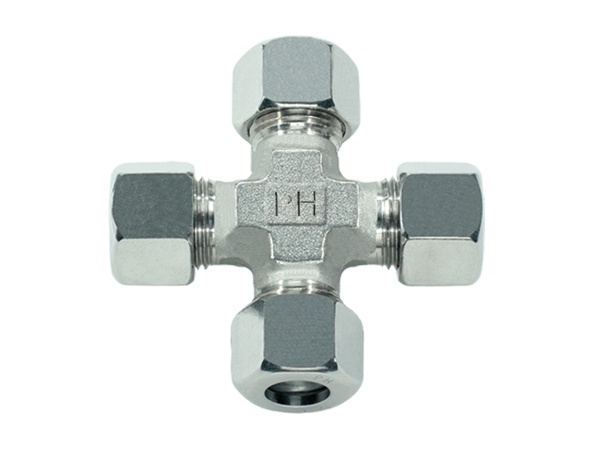 Šroubení křížové, zářezné spoje, PN160: 42mm