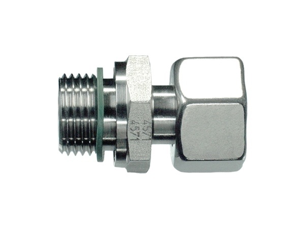 Šroubení přímé, zářezný kroužek / vně BSP+FKM, PN500: 8 x M 12 x 1,5