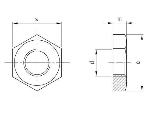 DIN 431 A4 BG 1/4" A/F 22