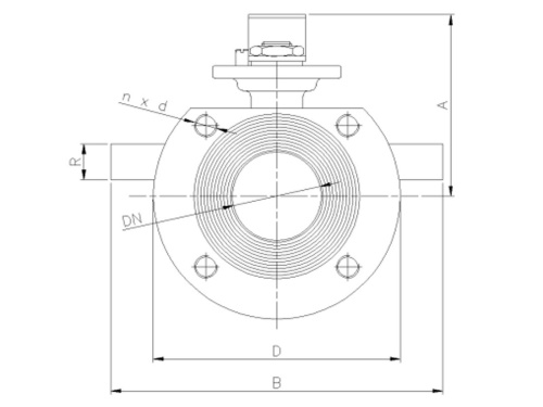 Kohout kulový - T1FW-H - 1.4408: DN 100
