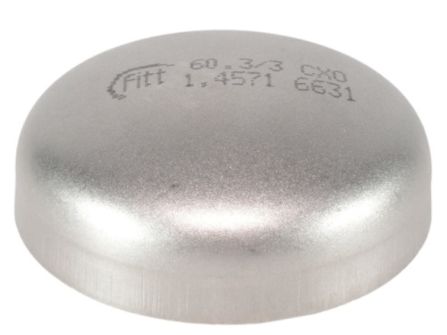 Dno klenuté-DIN 28011-1.4541: 323,9x4,0