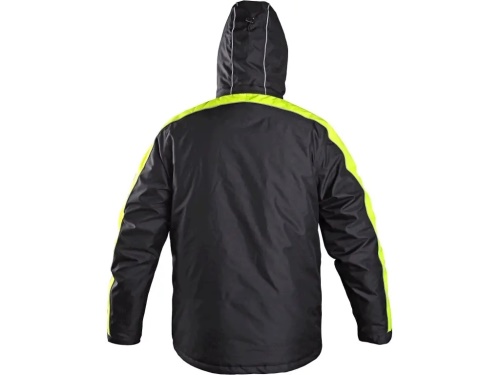 Bunda CXS BRIGHTON, zimní, pánská, černo-žlutá