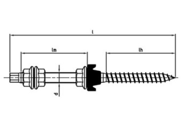 Art. 9082 A2 M 10X180 A/F 7 assembled