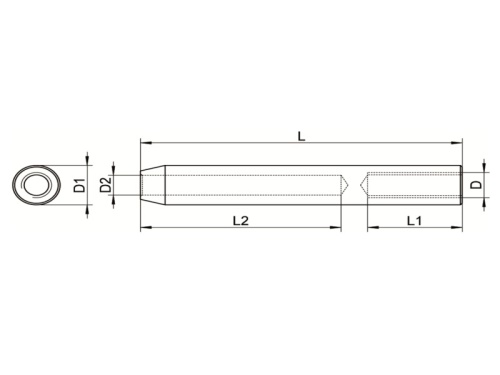 Terminál lisovací (M 8 pravý) - AN 8449/A4: 6mm