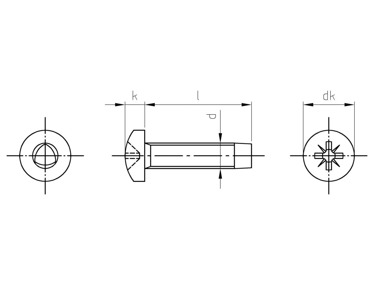 DIN 7500 A2 CE M 4X8 Z