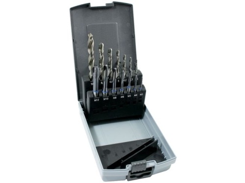 Sada vrtáků CZ004 a závitníků průch.závit DIN371(1660HQ)+DIN376(3660HQ)         