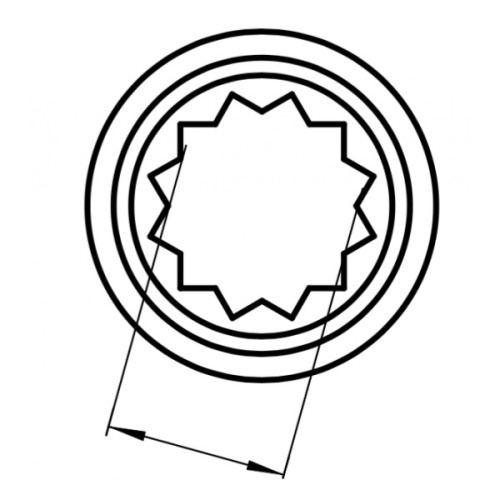 Prodloužení - 1.4401: 3/4"-12,5mm