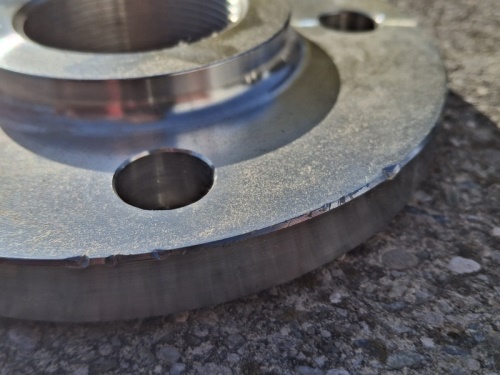 Závitová příruba, 1.4301, EN-1092 typ 13 B1, PN10/16, DN 50x2" (poškozeno)