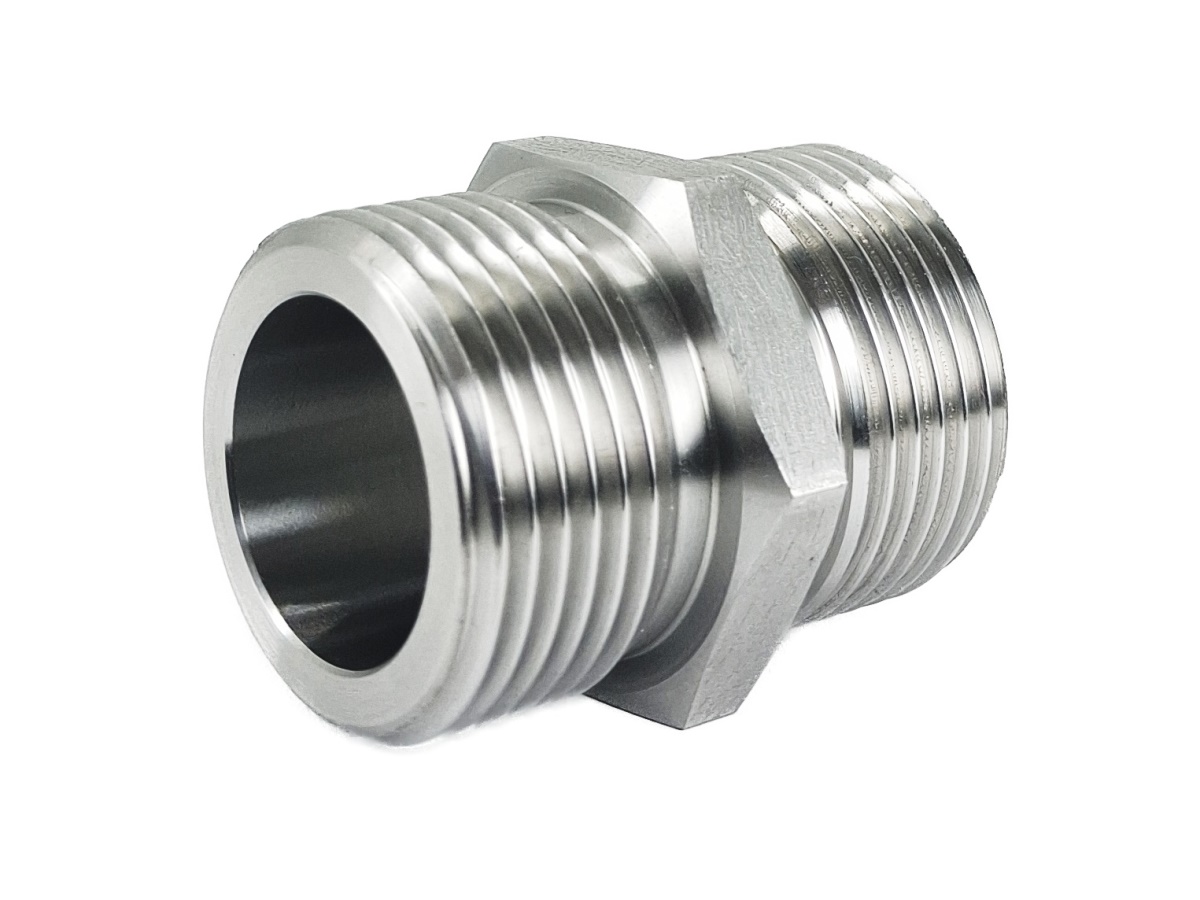 Šestihranná vsuvka s válc. závity, SW=22, - 1.4301: G1/2"