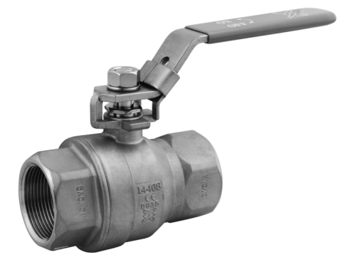Kulový kohout dvoudílný s aretací, DN40, G1 1/2", PN63, DIN3202 M3
