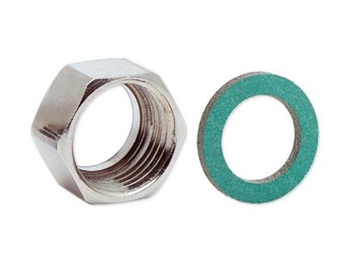 Matice převlečná s těsněním, TFA, niklovaná mosaz, KLINGERSIL C 4324, 3/8"