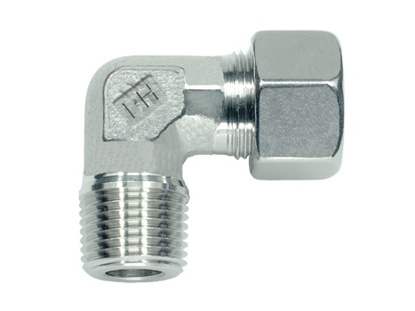 Spojka úhlová 90°, vnější BSP závit, PN315: 8 x M 12 x 1,5 keg