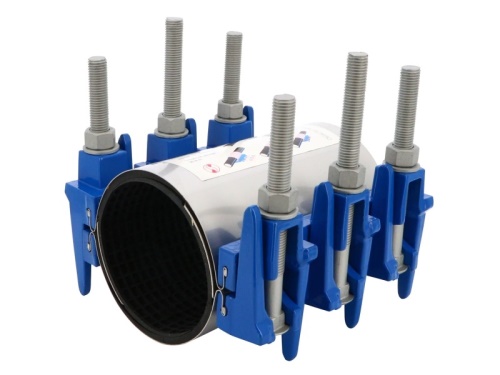 Opravná potrubní svorka, typ D, 2x3 šrouby, EPDM: L200mm 365/387