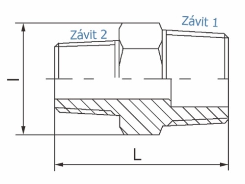 Redukce - typ 341 - 1.4401: 1/2" x 1/4"