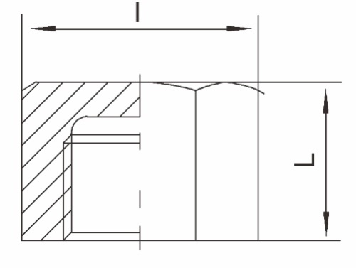 Zátka - typ 326 - 1.4401: 6/4"