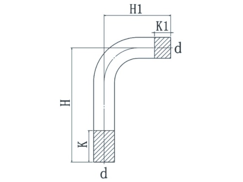 Nerezový oblouk PREX lícovaný 90° 108 316L