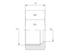 Víčko metrický závit: M 12 x 1,5