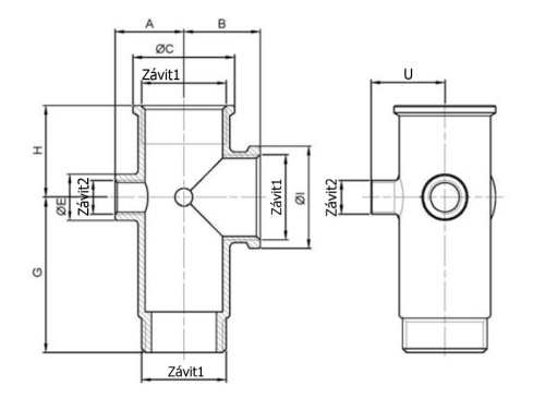 5 WAYS CONNECTOR AISI 316