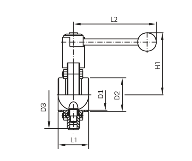 Klapka AWH-1.4301-Silikon-S/S: DN 10