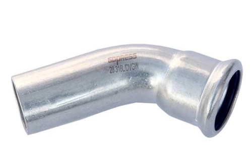 Oblouk 45° MF OD 22  316L