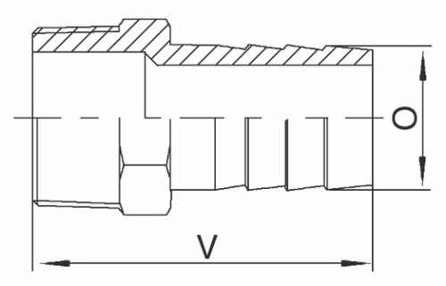 Hadicový nástavec - typ 337 - 1.4401: 2" - 50,8mm