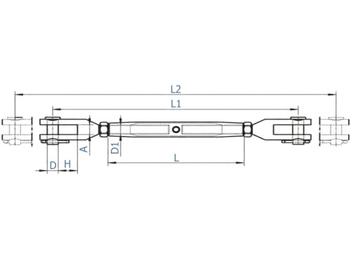 Napínák uzavřený - AN 8245/A4: M 14 