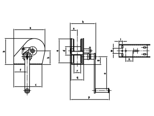 Konzolový naviják, DIN 9598, A2 Premium: 650