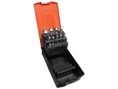 Sada 17ks záhlubníků kuželových 90° CZ745 (4,3-25mm)