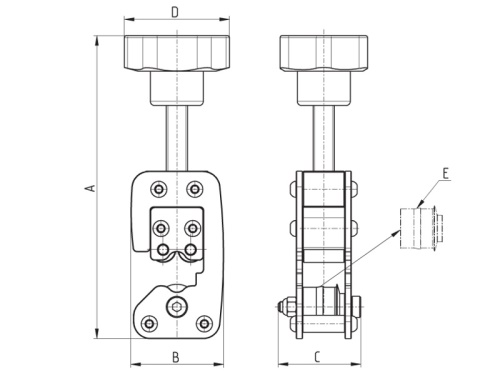 Drážkovač metalických trubek: 8mm