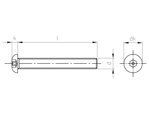 Art. 9111 A2 M 4X10 HEX-PIN 2,5