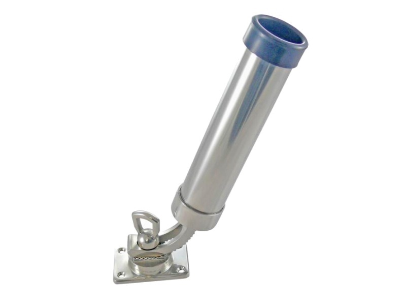 Adjustable fishing rod holder with base plate, A4 - 230mm                       