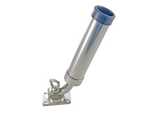 Adjustable fishing rod holder with base plate, A4 - 230mm                       