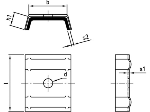 Kaloty ALU, typ O těsnění EPDM: 15°/25mm