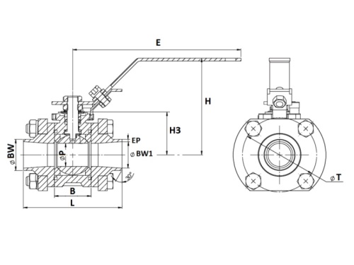 Kohout kulový - ELIT - 1.4408 - BW/BW: DN 25/1"                                 