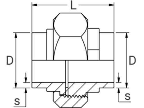 Ploché šroubení: svár/svár - 1/2" - PN100                                       