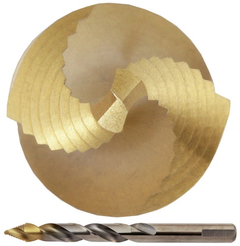 Vrták 03,50 - 70/39 DIN 338RGSHSSCo5TiN Lesklý, typ Gold Step