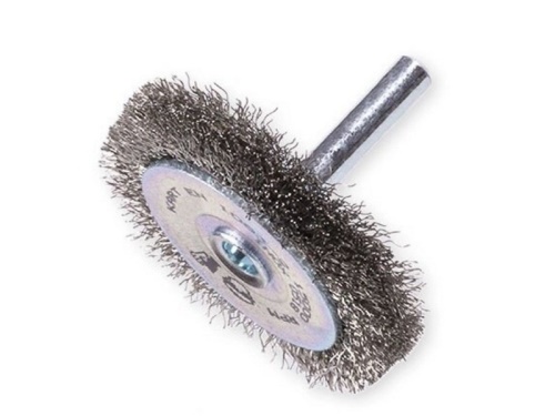 Kotoučový kartáč pr.100 mm se stopkou, drát 0,2mm - nerez