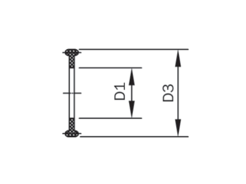 CLAMP těsnění - NBR: DN 6/8