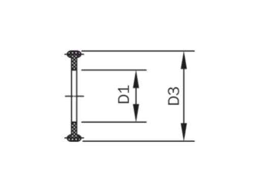 CLAMP těsnění - NBR: DN 6/8