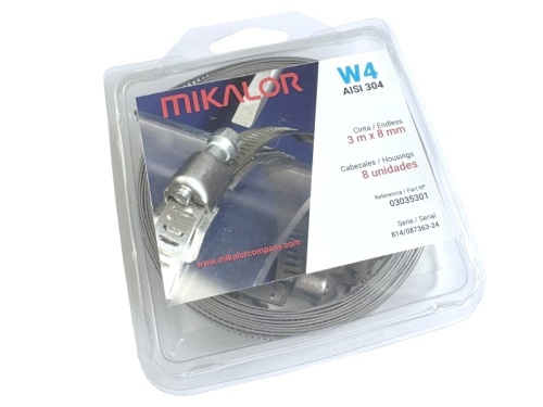 ADAPFLEX Perforovaný pásek šířky 8mm + domečky W4 (délka 3m)