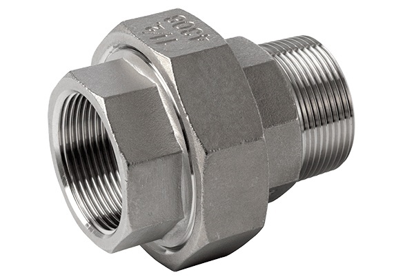 Šroubení M/F PTFE, 1.4408, ISO 7-1R / ISO 228-1G, BSP, 4"