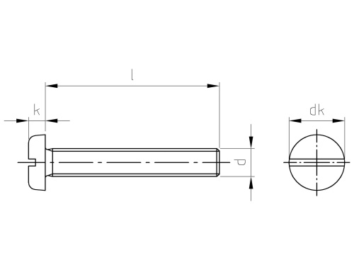 DIN 85  1.4571  M 6X10